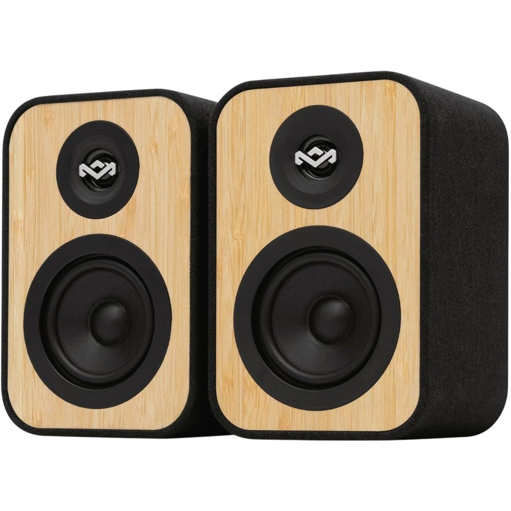 House of Marley Uplift Bookshelf Bluetooth Högtalare - Svart / Ljus Bambu