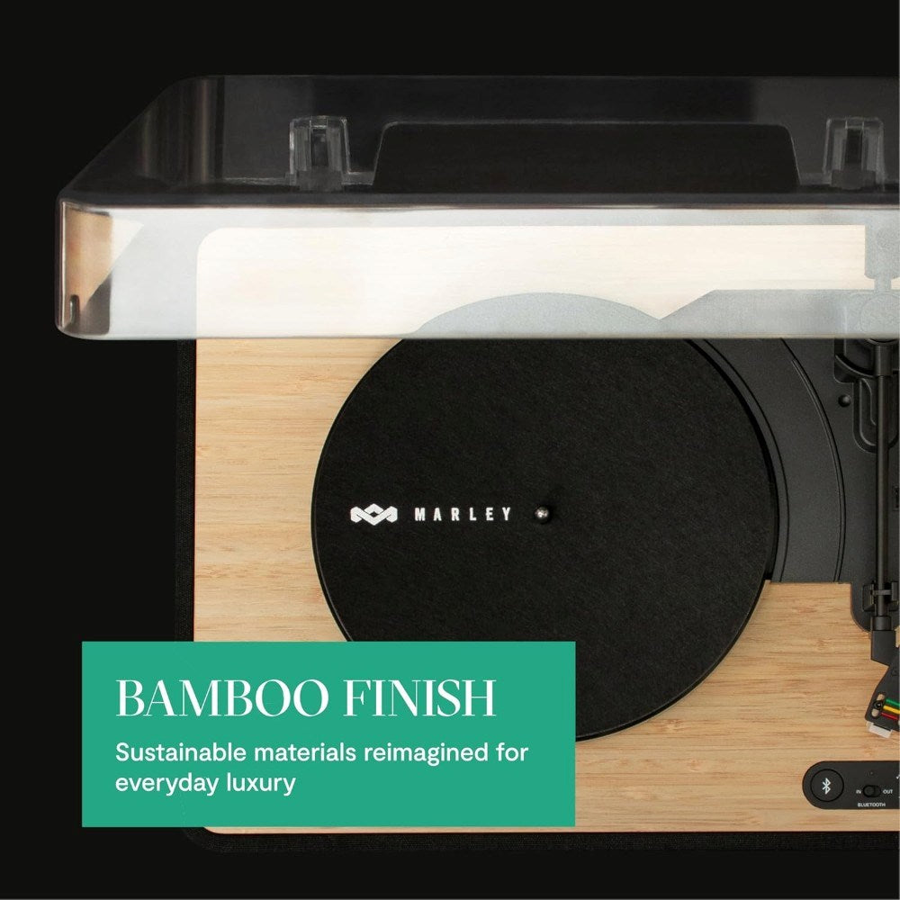 House of Marley Revolution Skivspelare - Svart / Ljus Bambu