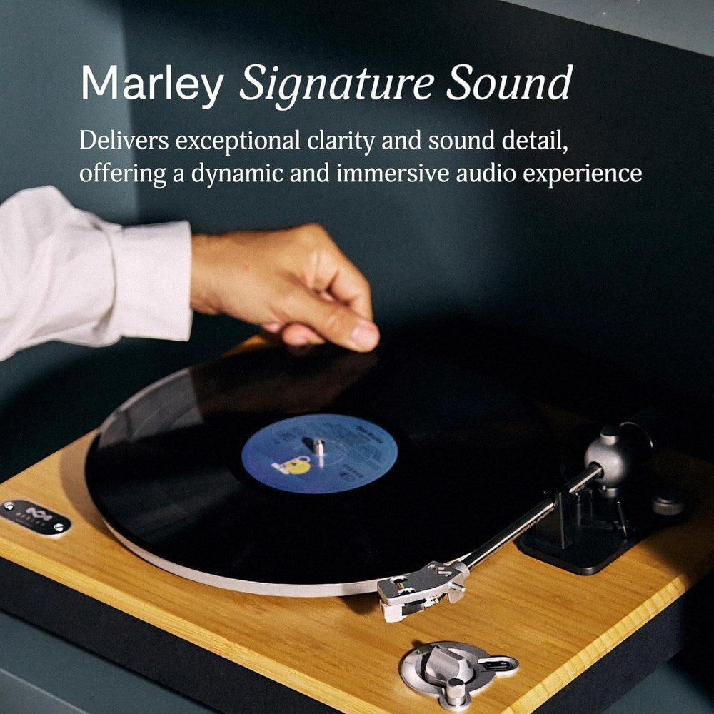 House of Marley Stir It Up Wireless 2 Skivspelare - Svart / Ljus Bambu