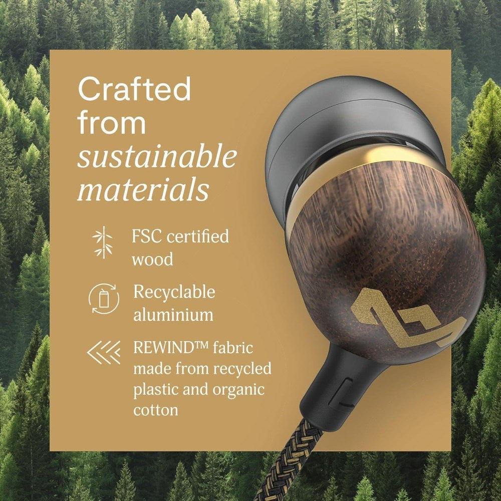 House of Marley Smile Jamaica USB-C In-Ear Hörlurar - Brass