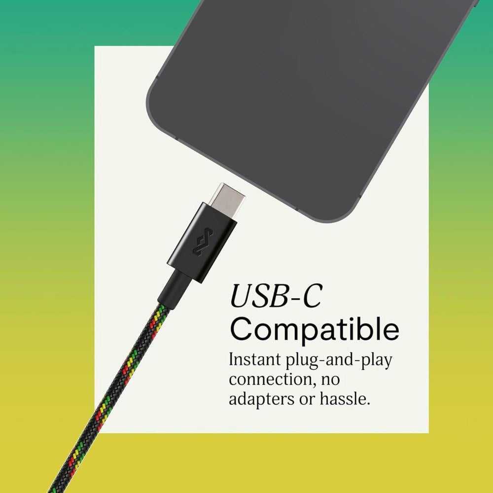 House of Marley Smile Jamaica USB-C In-Ear Hörlurar - Rasta