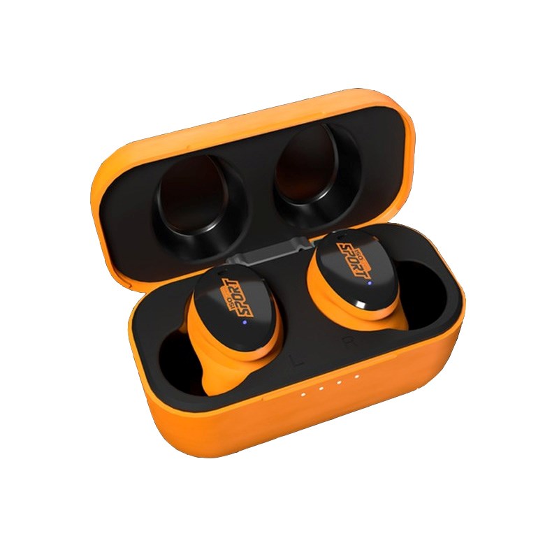 ISOTunes FREE Sport Caliber EN352 True Wireless Hörselskydd - Svart / Orange