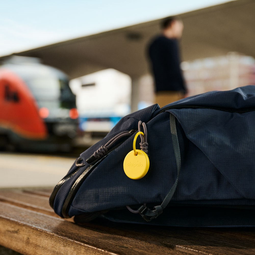 Chipolo POP Bluetooth GPS Tracker - Kompatibel med Apple Find My & Google's Find My Device - Gul
