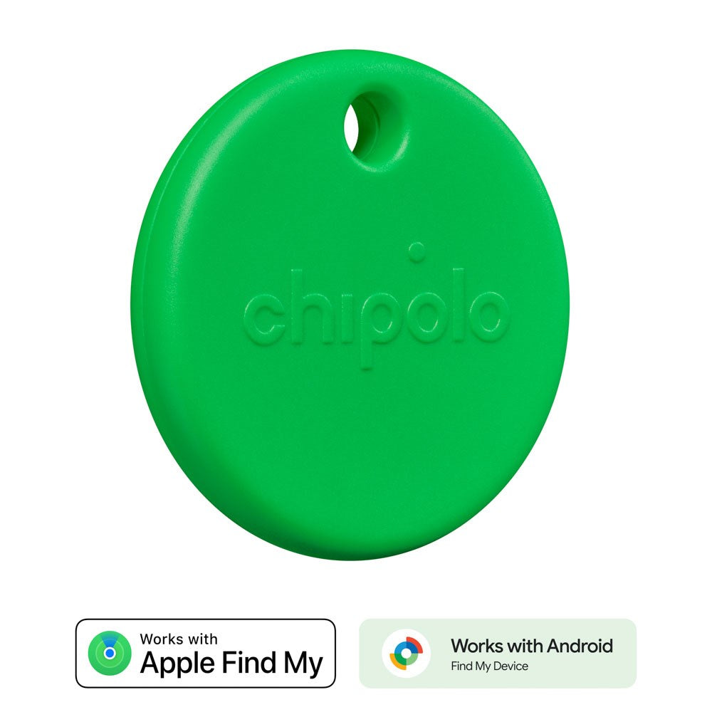 Chipolo POP Bluetooth GPS Tracker - Kompatibel med Apple Find My & Google's Find My Device - Grön
