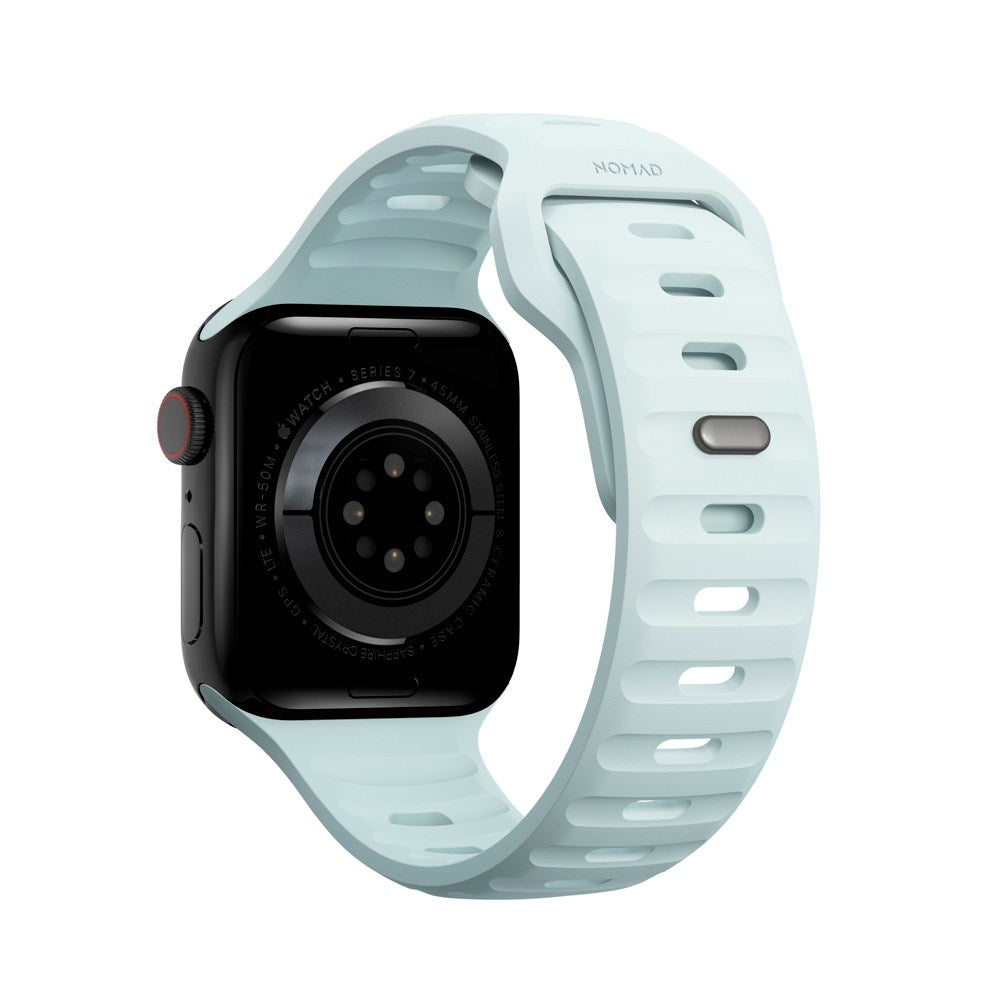 Nomad Apple Watch (38/40/SE/41/42mm) Sport Band Rem - Icy Blue Glow