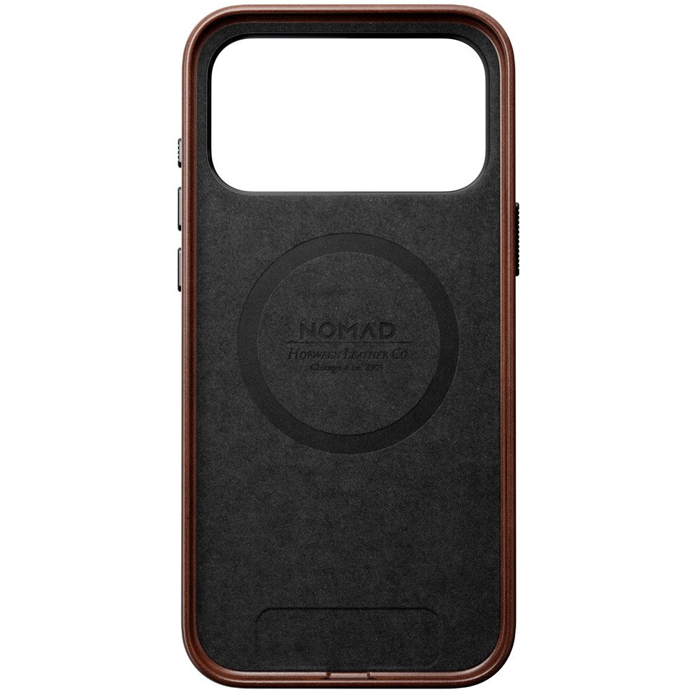 Nomad iPhone 17 Pro Max Traditional Horween Leather Case - MagSafe Kompatibel - Rustic Brown
