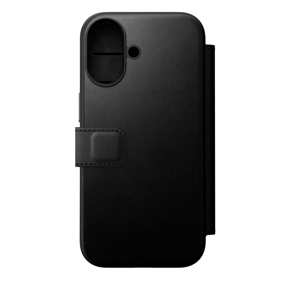 Nomad iPhone 17 Modern Leather Folio Case - MagSafe Kompatibel - Black