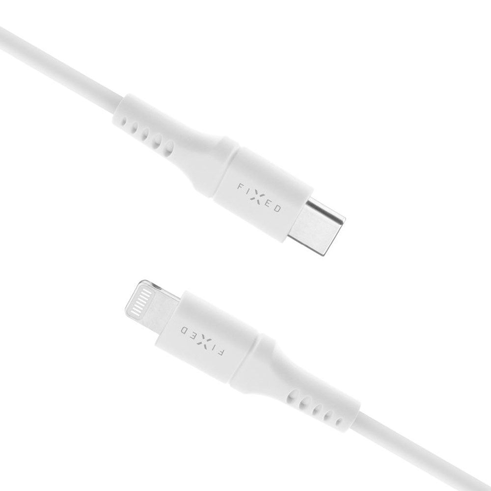 Fixed Liquid USB-C till Lightning Kabel 60W - 2m - Vit