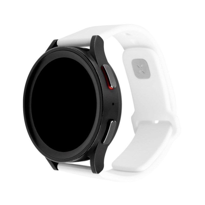 Fixed Universal Smartwatch Sporty Silikon Rem (20mm) - Vit