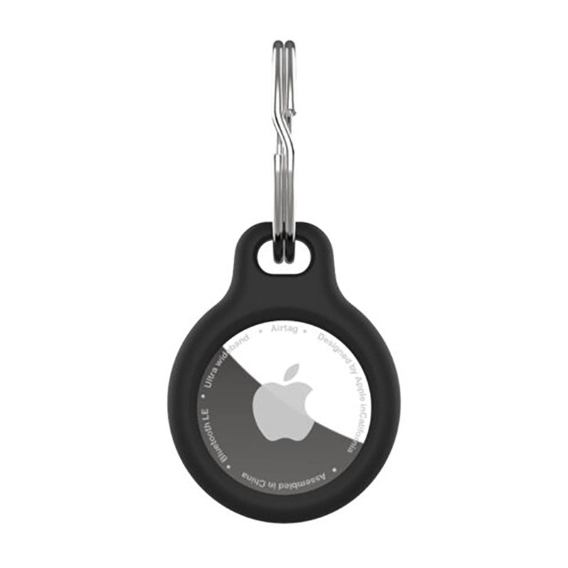 Fixed Apple AirTag 1. & 2. Gen. Silky Fodral m. Nyckelring - Svart