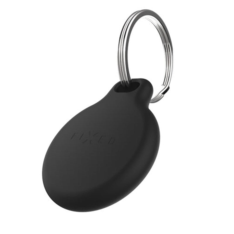 Fixed Apple AirTag 1. & 2. Gen. Silky Fodral m. Nyckelring - Svart