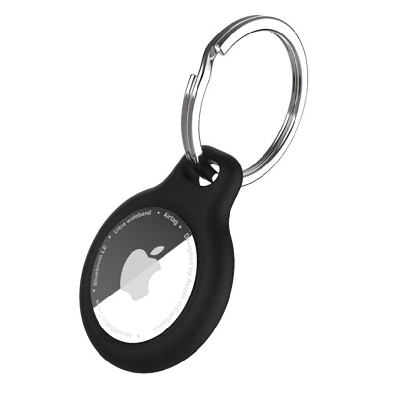 Fixed Apple AirTag 1. & 2. Gen. Silky Fodral m. Nyckelring - Svart