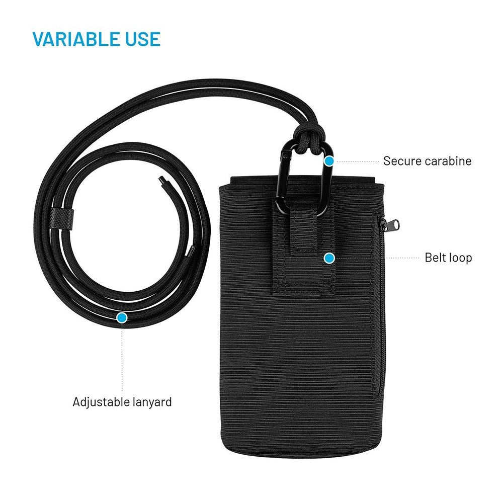 Fixed Mobilväska med Ficka (100 x 178 mm) - Svart