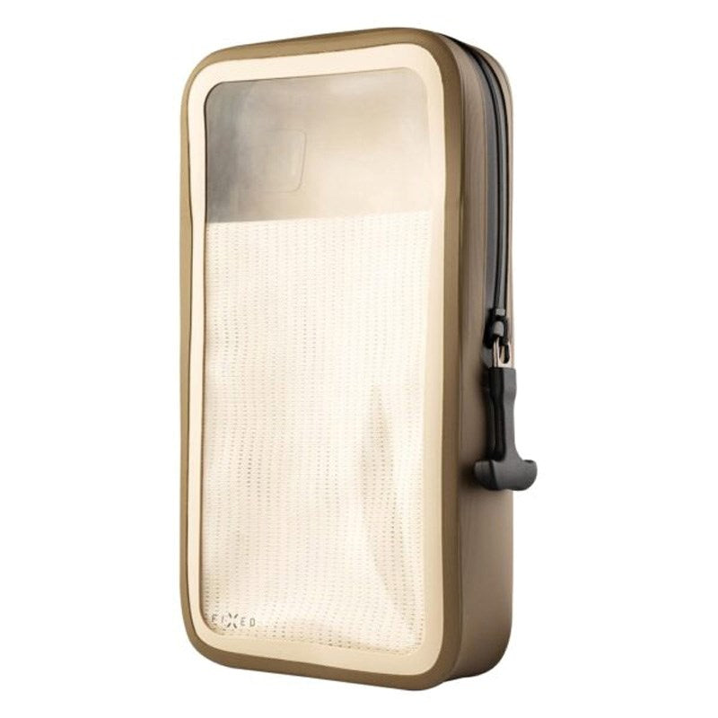 Fast Vattentätt Fodral för Mobil (Maxmått: 95 x 186 mm) - Beige / Genomskinlig