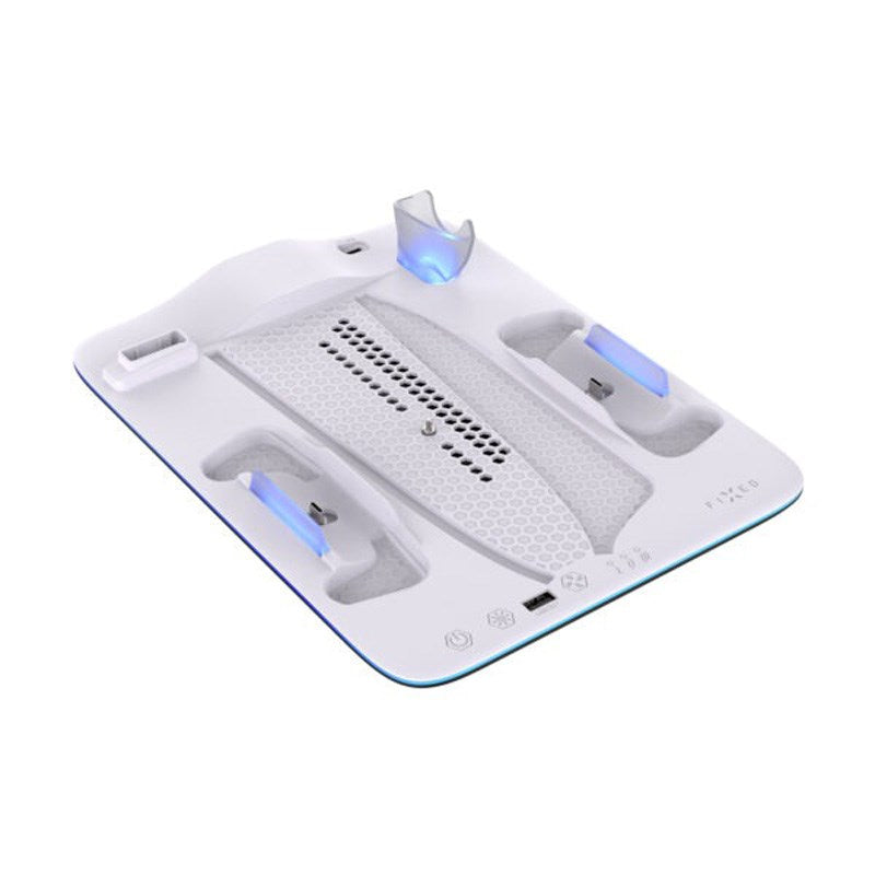 Fixed Multifunktionell Playstation 5 Pro / Slim Laddningsstation - Vit