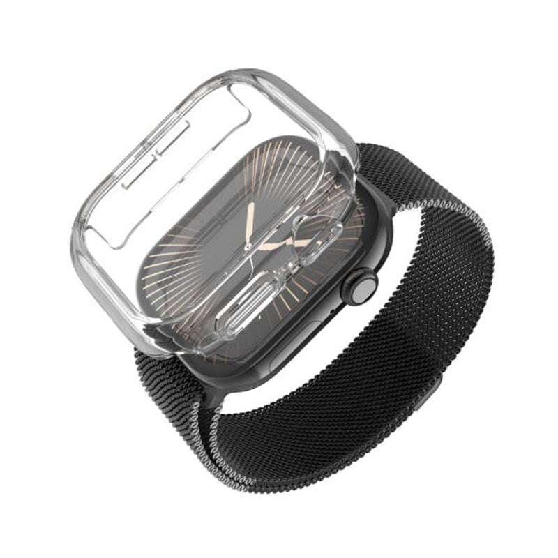 Apple Watch 11 / 10 (46mm) Fixed Fodral med Inbyggt Skärmskydd - Genomskinlig