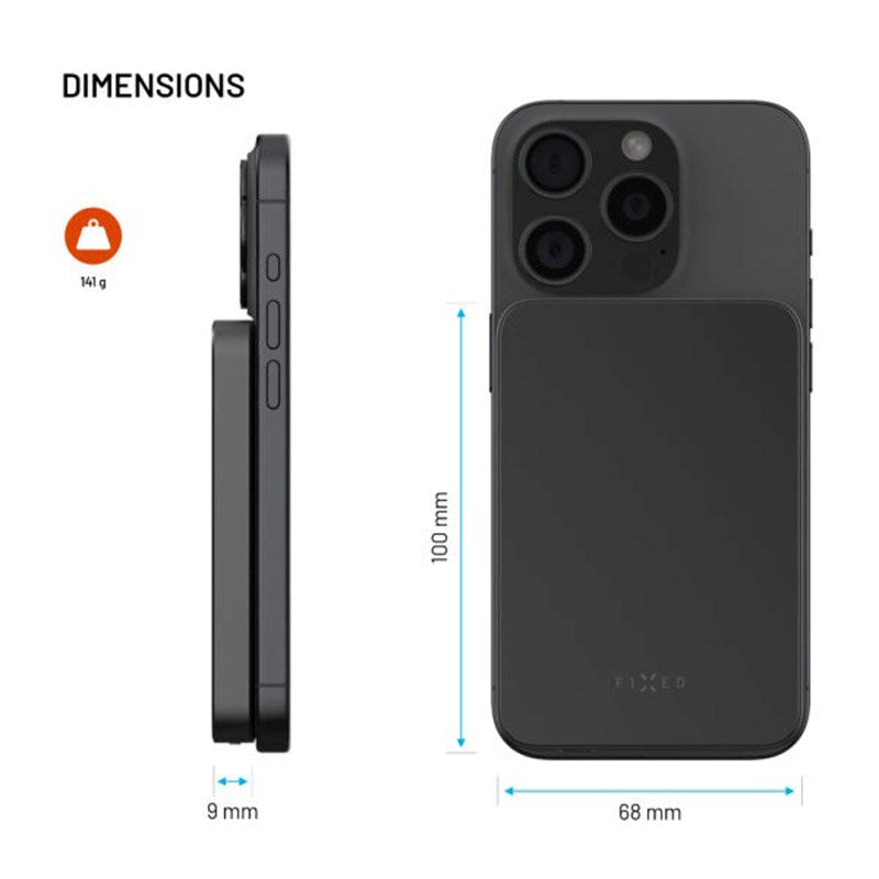 Fast MagZen Qi2 Trådlös Powerbank 5 000 mAh - Svart