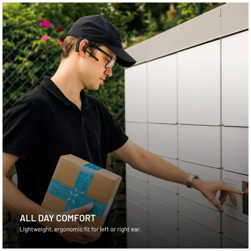 Fixed Talk Pro Wireless Headset med ENC - Open-Ear - Svart