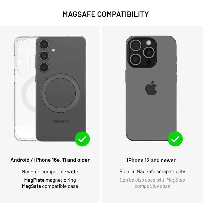 Fixed MagZen 5 20W Qi2 PowerBank m. Stativfunktion & Apple Watch Laddare - MagSafe Kompatibel - 5000 mAh - Grå