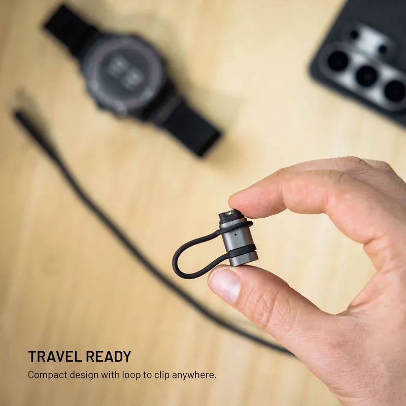 Fixed USB-C-Kabel för Garmin Smartwatch Adapter - Svart