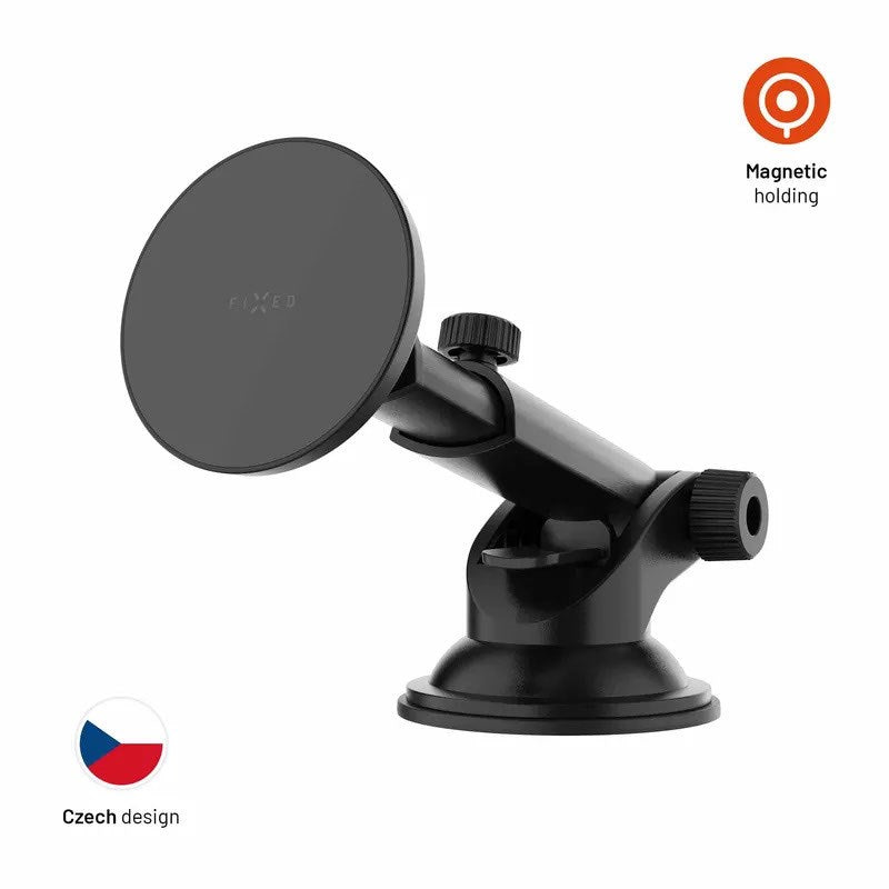 Fixed MagCircle XL Mobilhållare för Instrumentbräda / Vindruta - MagSafe Kompatibel - Svart