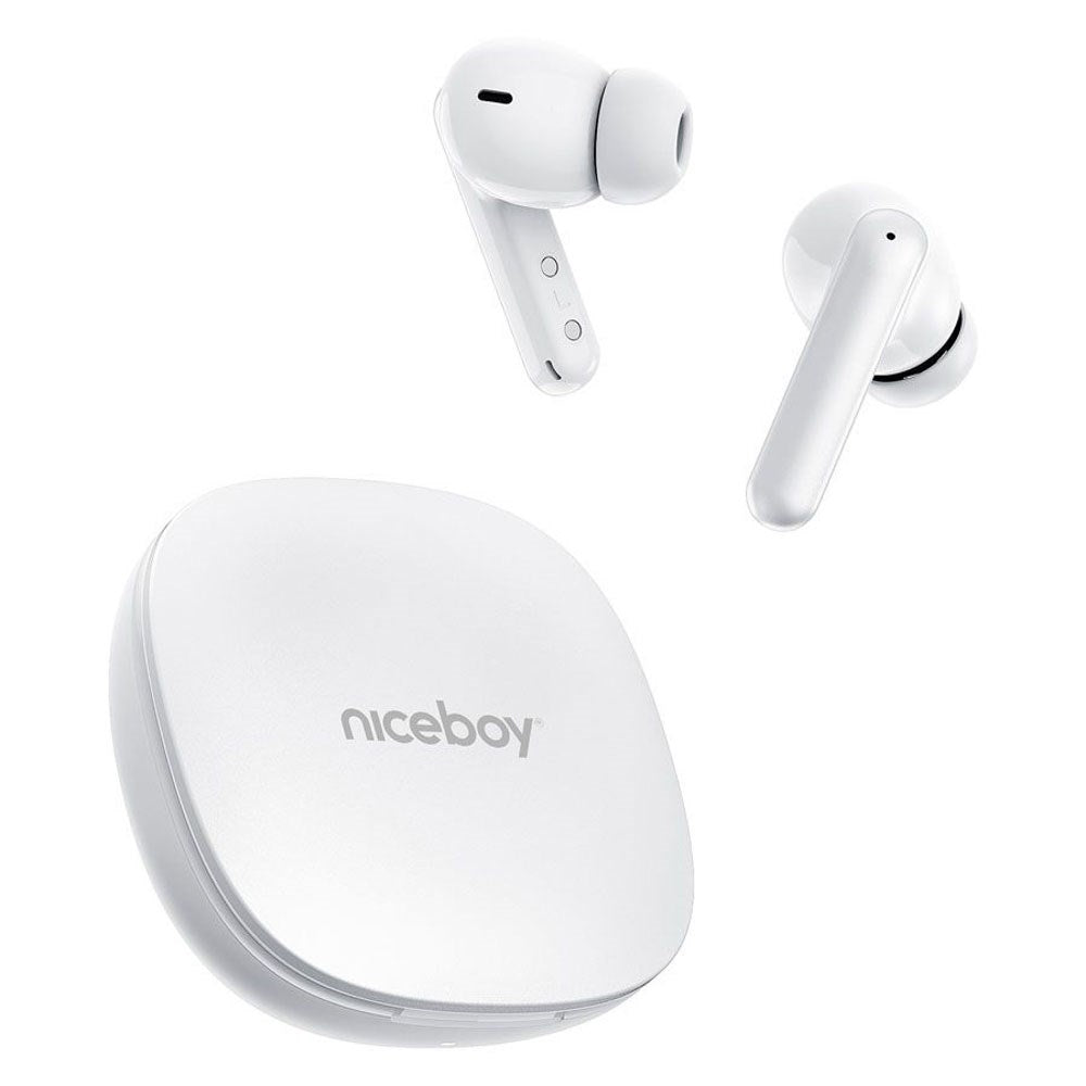 Niceboy HIVE Pins Pro 4 ANC True Wireless In-Ear Hörlurar - Vit