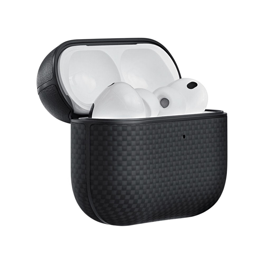 Apple AirPods Pro (3. gen.) PITAKA Aramid Fiber Skal - Black / Grey