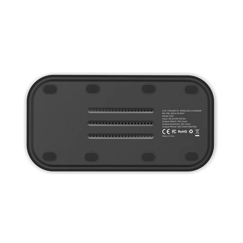 Mobile Origin 3-i-1 Trådlös Laddare - MagSafe Kompatibel - Svart