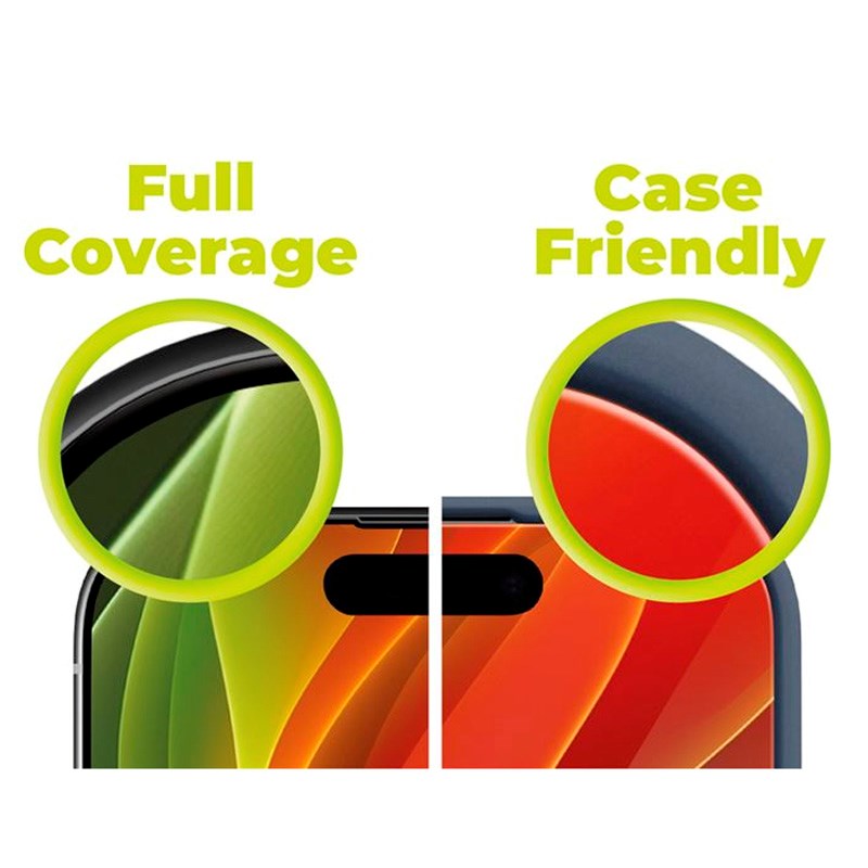 Samsung Galaxy S23 FE Mobile Origin EasyGlass Skärmskydd - Genomskinlig / Svart Kant