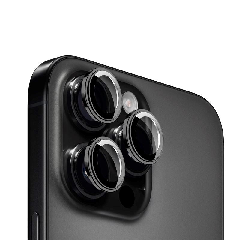 iPhone 16 Pro / 16 Pro Max Mobile Origin Easy Lens Guard - Kameralinsskydd - Svart