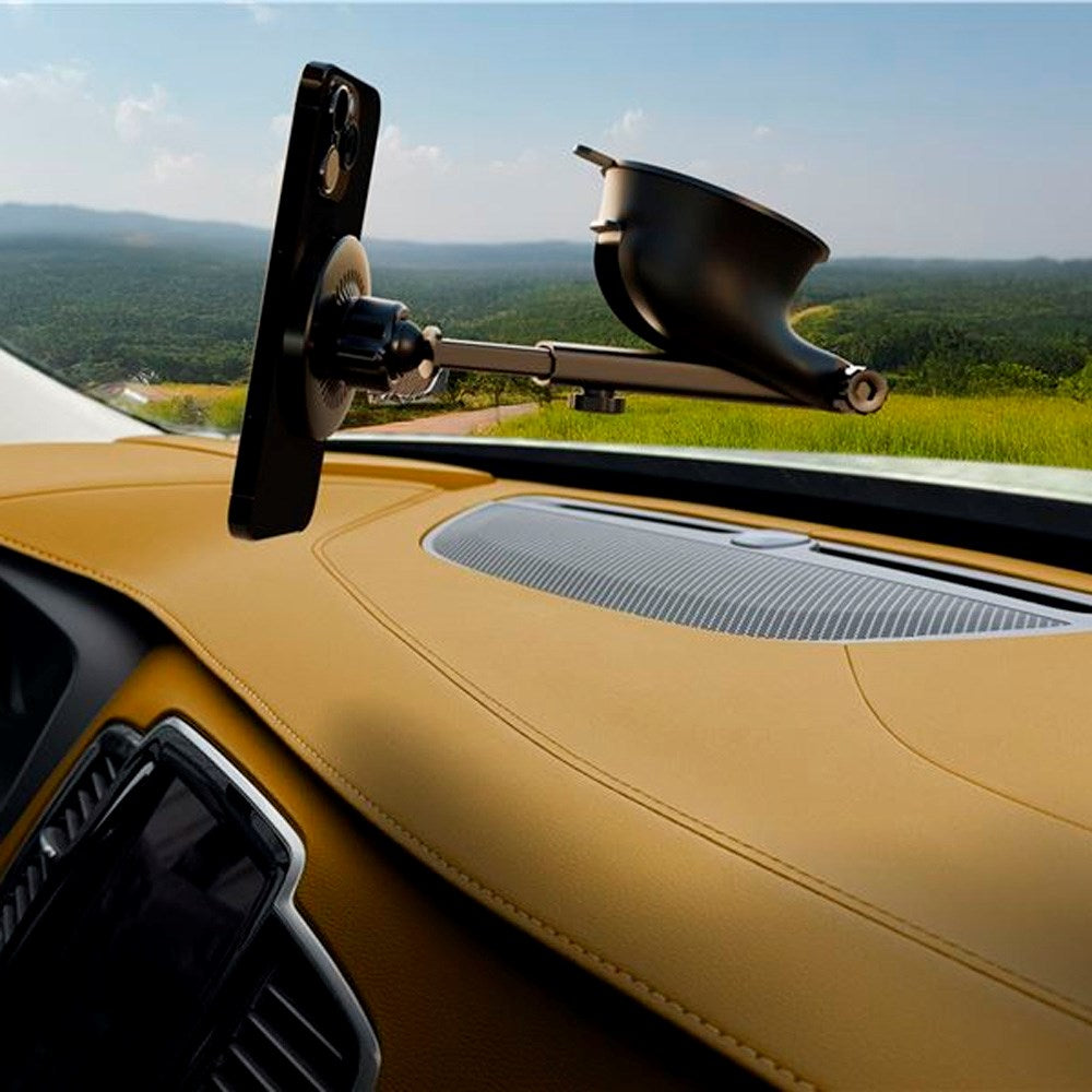 Mobile Origin MO4 Trådlös Mobilladdare för Bil - 15W - MagSafe Kompatibel - Svart