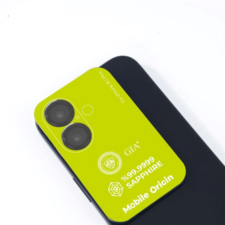 iPhone 16 / 16 Plus Mobile Origin Sapphire Kameralinsskydd - Svart