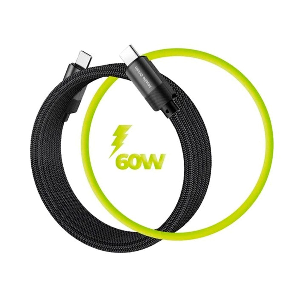 Mobile Origin Magnetisk USB-C till USB-C Kabel - 1m - Svart