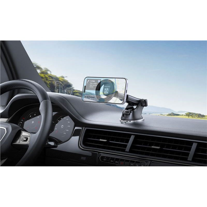 Mobile Origin 2-i-1 Bilhållare - Instrumentbräda & Luftventil - Svart
