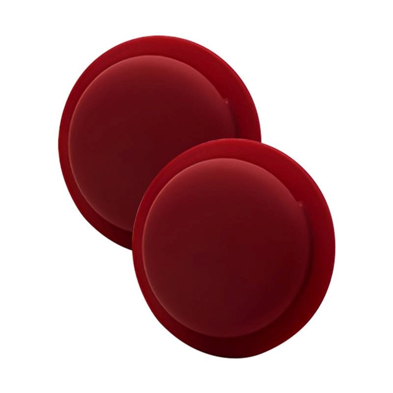Mobile Origin Silikon AirTag 1. & 2. Gen. Hållare med Självhäftande Baksida - 2 st. - Röd