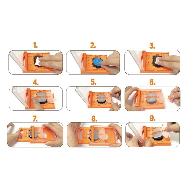 Mobile Origin Apple Watch 11 / 10 (42mm) Hybrid Skärmskydd - Genomskinlig / Svart Kant