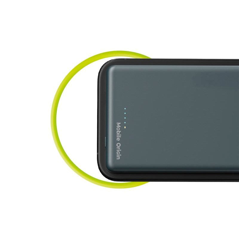 Mobile Origin Slim 10.000mAh Powerbank 20W med USB-C - MagSafe Kompatibel - Grå