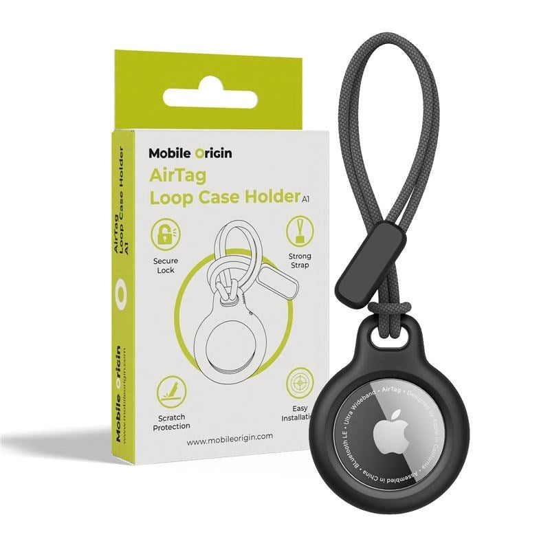 Mobile Origin AirTag Loop Skal - Svart