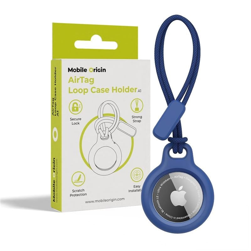 Mobile Origin AirTag Loop Skal - Blå