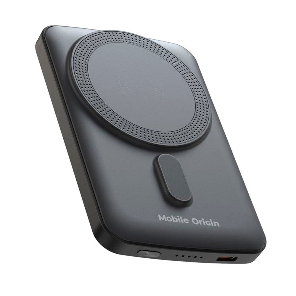 Mobile Origin 20W Powerbank 5000 mAh med LED-Display - USB-C-Kontakt - Grå