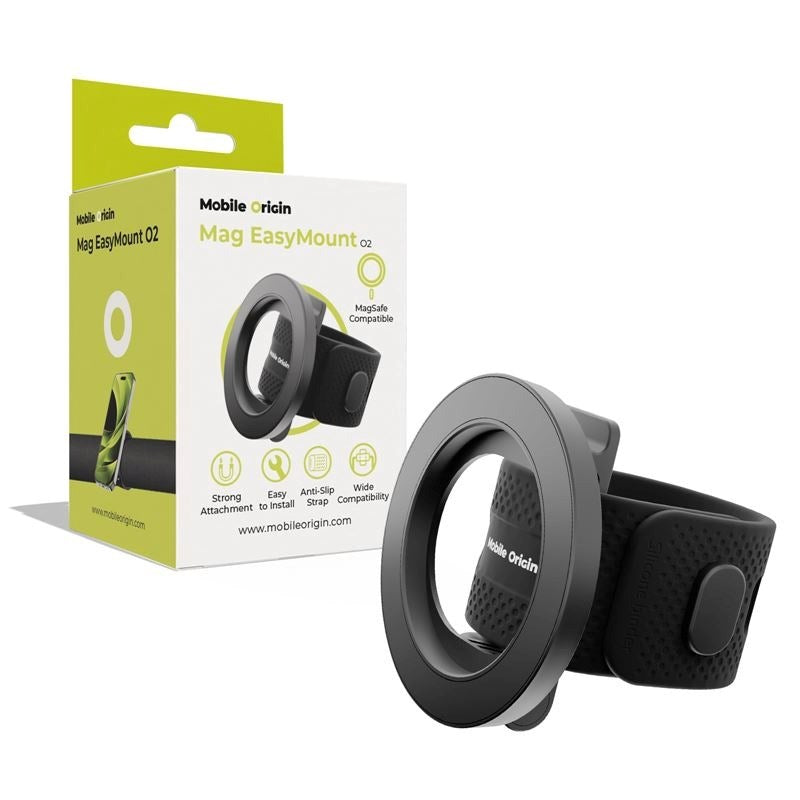 Mobile Origin MagEasy Mount för Cykel - MagSafe Kompatibel - Svart