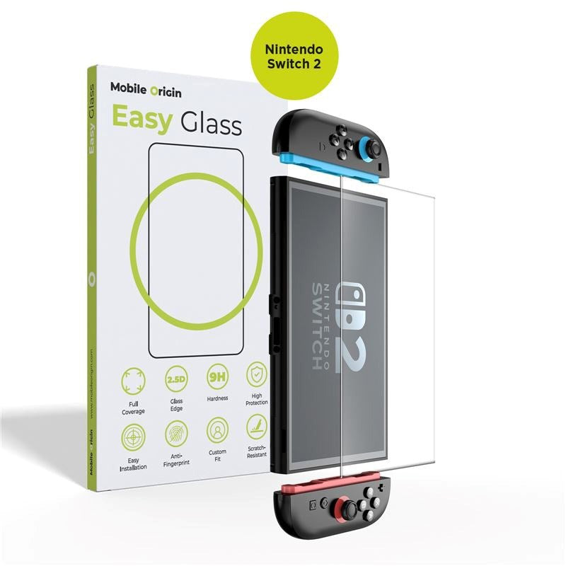 Nintendo Switch 2 Mobile Origin EasyGlass Skärmskydd - Genomskinlig