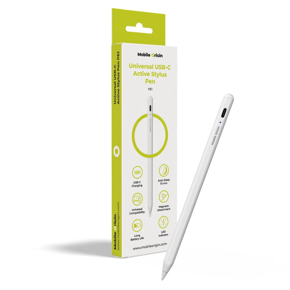 Mobile Origin Universal USB-C Stylus Penna - Vit