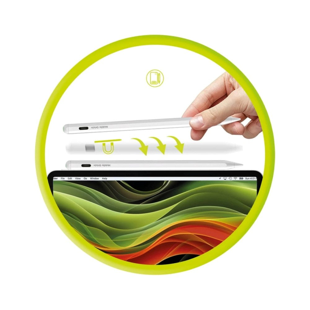 Mobile Origin Trådlös Styluspenna PE2 med USB-C - Vit
