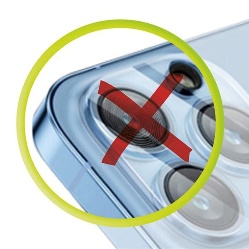 iPhone 17 Mobile Origin Härdat Glas Kameralinsskydd - Genomskinlig / Svart Kant