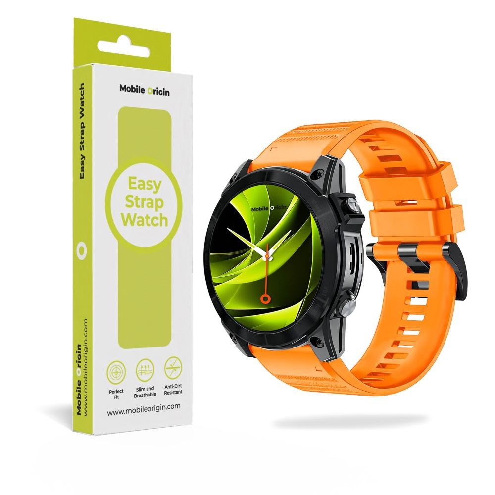 Mobile Origin Universal Garmin Rem (22 mm QuickFit) - Silikon - Orange