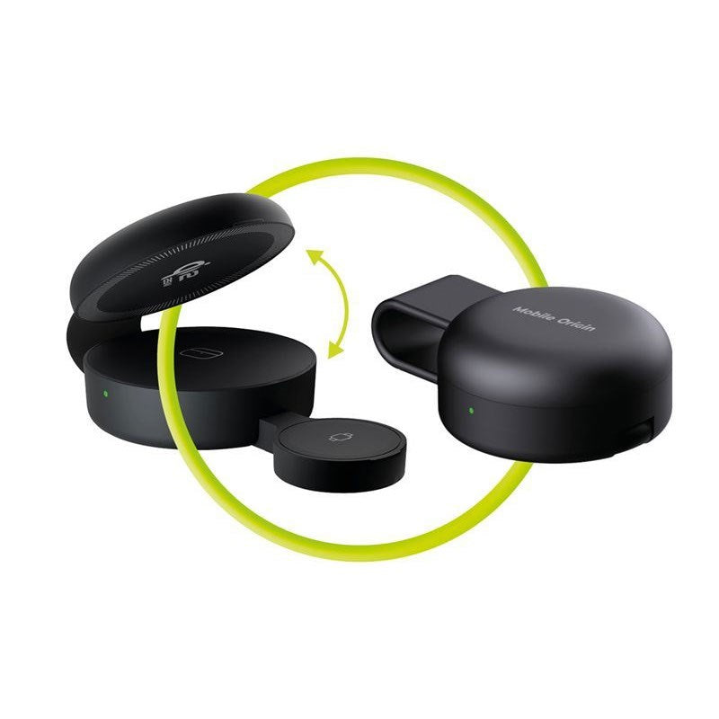 Mobile Origin 3-i-1 Hopfällbar Trådlös Qi2 Laddare för Smartphone / Apple Watch / Hörlurar - 25W - Svart