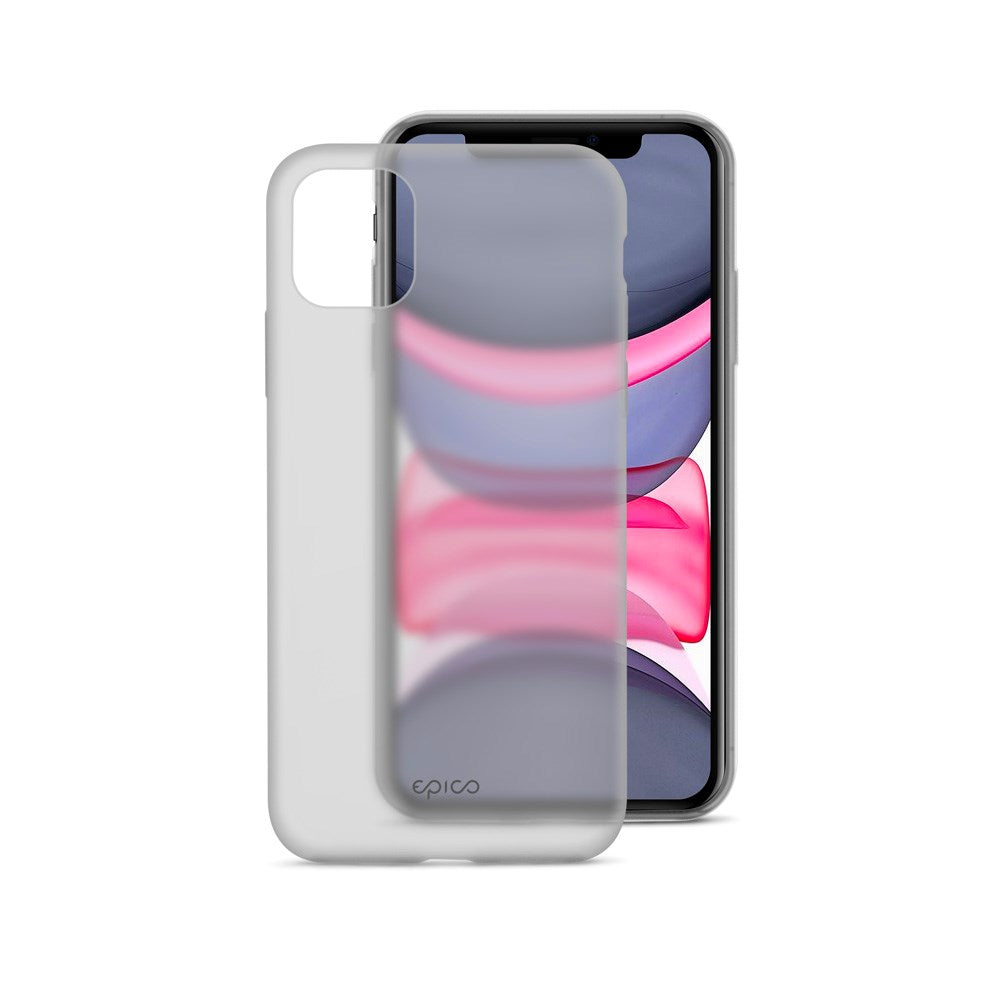 iPhone 12 / 12 Pro Epico Silikon Skal - Genomskinlig / Svart