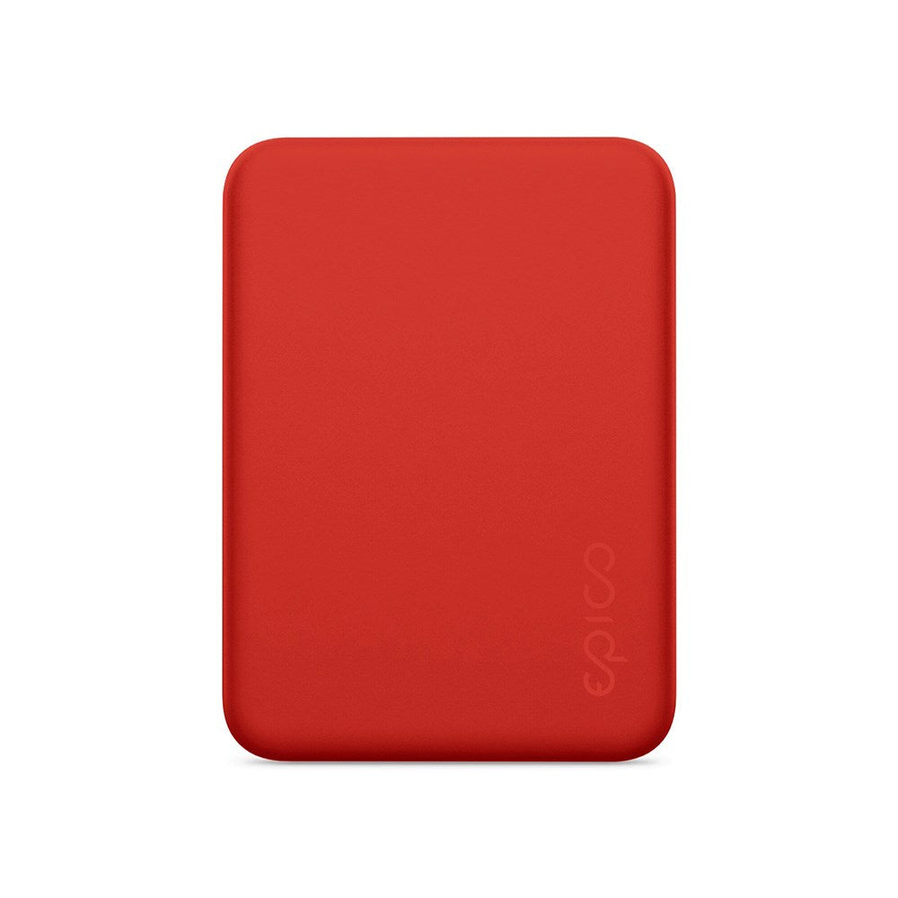 Epico 15W Trådlös Magnetisk Powerbank 4 200 mAh med USB-C & Lightning-Kabel - MagSafe-Kompatibel - Röd