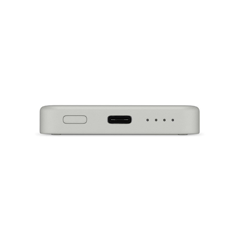 Epico 15W Trådlös Magnetisk Powerbank 4 200 mAh med USB-C & Lightning-Kabel - MagSafe-Kompatibel - Grå
